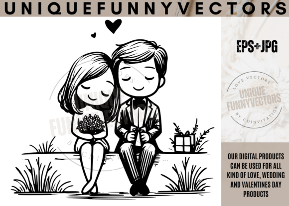 Charming Love Vectors for Wedding & Romance Design