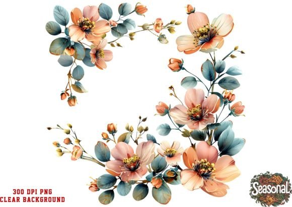 Elegant Red Wedding Wreath Clipart for Timeless Designs