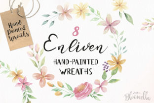 Floral Wreath 8 Clipart Watercolour Wedding Flowers