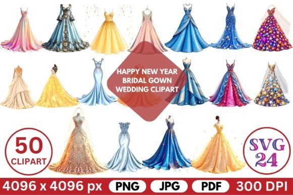 Happy New Year Bridal Gown Wedding Clipa: A Designer's Guide