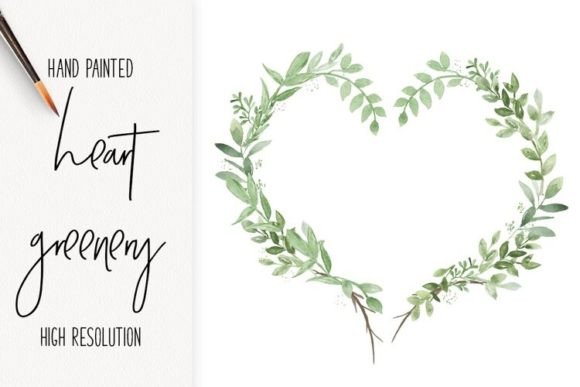Heart Valentines Day Wedding Watercolor: Design Asset Guide