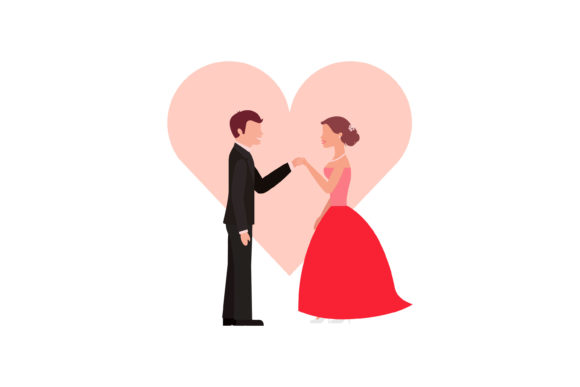 Romantic Couple Wedding Set: Design Assets for Love Stories